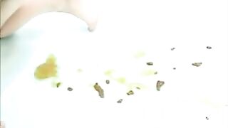 Jap Girl Enema Poop While Masturbating
