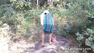 Indian Woman Shitting