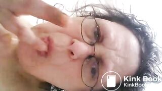 Granny plays with shit