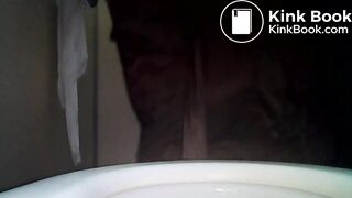 Hard Turd of Big Ass at Public Toilet