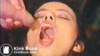 Extreme facial piss - SHE SWALLOWS LOTS