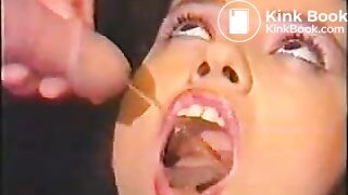 Extreme facial piss - SHE SWALLOWS LOTS