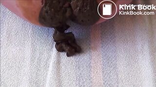 scat show in orange pantyhose