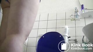Girl pooping