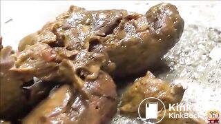 Well-dressed woman shitting in the alley 2