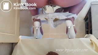 Pooping plastic ball and huge turds