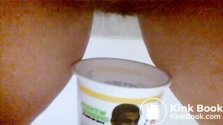 Peeing and Pooping in Cup