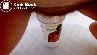 Peeing and Pooping in Cup