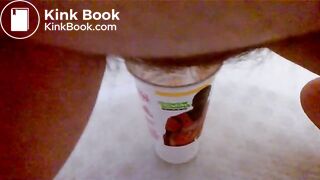 Peeing and Pooping in Cup