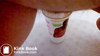 Peeing and Pooping in Cup