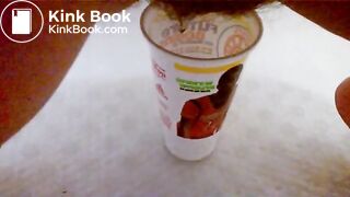 Peeing and Pooping in Cup