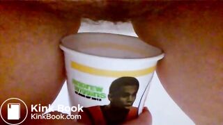 Peeing and Pooping in Cup