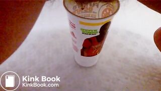 Peeing and Pooping in Cup