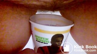 Peeing and Pooping in Cup