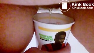 Peeing and Pooping in Cup