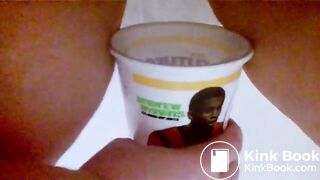 Peeing and Pooping in Cup