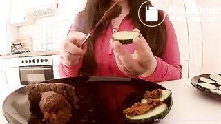Fresh scat meal for my slave  LucyScat