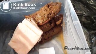 Young Alina pooping and smoking and spitting 02