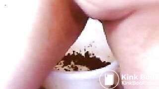 Shitting in a bowl and smearing it on my boobs
