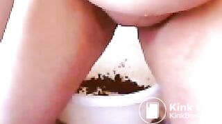 Shitting in a bowl and smearing it on my boobs