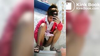 Thai student take a long poop