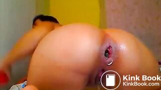 shits, pisses and fists herself