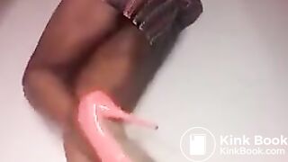 Black Girl shitting