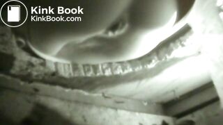 Girl squeezes out a long turd