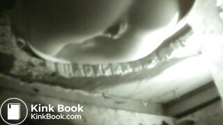 Girl squeezes out a long turd