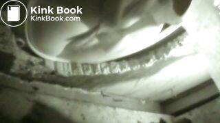 Girl squeezes out a long turd