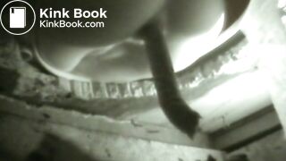 Girl squeezes out a long turd