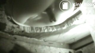 Girl squeezes out a long turd