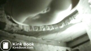 Girl squeezes out a long turd