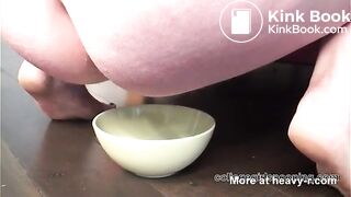 CGP - Chubby girl takes a huge shit