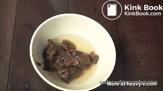 CGP - Chubby girl takes a huge shit