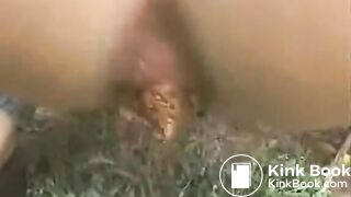 Hot Camryn and her Friend Poop in the Woods