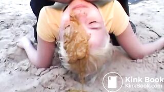 Beautiful blond scat girl