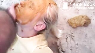 Beautiful blond scat girl