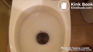 Hot Babe Shitting In The Toilet