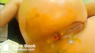 Shitting and dildo ass fucking webcam girl