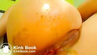 Shitting and dildo ass fucking webcam girl