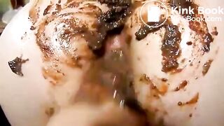 Dirty scat ass fingering