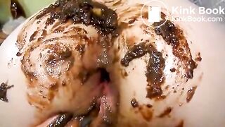 Dirty scat ass fingering