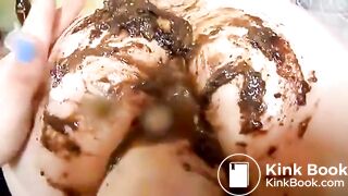 Dirty scat ass fingering