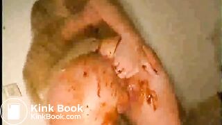 Blonde Whore Shits In Her Lace Panties