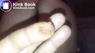 She needs to take a shit! Dirty ass arse play!