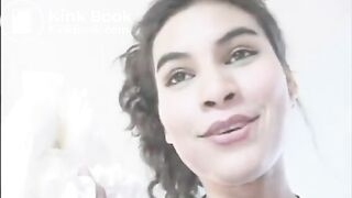 Stunningly Latina Girl Taking Shit