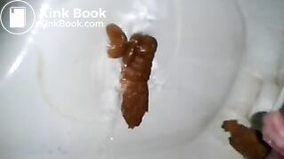 Farting and shitting on toilet