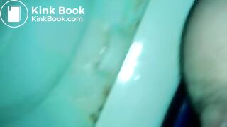 Farting and shitting on toilet