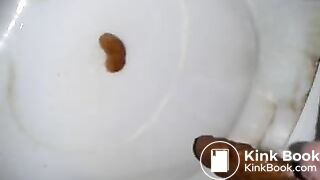 Farting and shitting on toilet